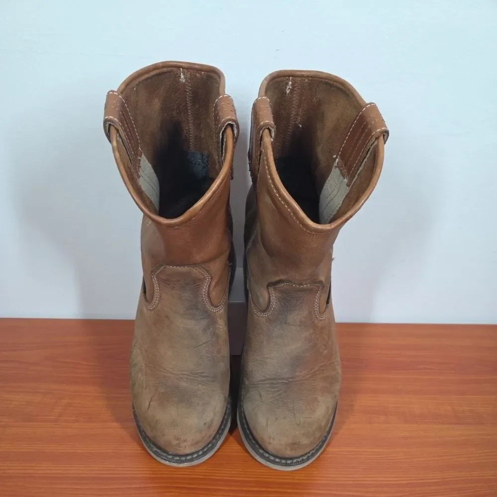 MENS Ariat Rebar Wedge Pull On Waterproof Composite Toe Work Boots sz 7EE AS IS